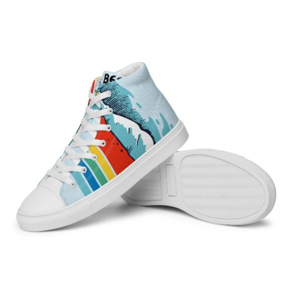 MUDPUPs More Beach Less Worry Converse High Tops | Stylish and Fun Summer Shoes - Picture 11 of 15